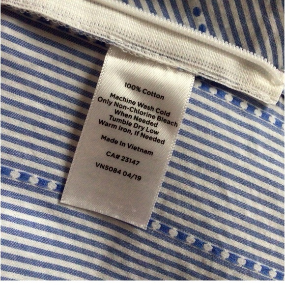 Blue Striped Women's Top - Picture 4 of 4